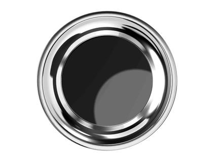 El Casco Klammerspender aus Messing verchromt – Büroaccessoires Klammerspender in silber und aus Messing. – Ansicht 2
