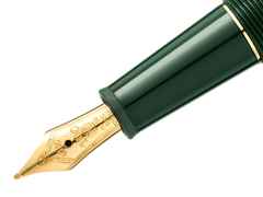 Montblanc The Origin Collection Doué Classique Füllfederhalter M dunkelgrünes Edelharz vergoldet – Schreibgeräte Füllfederhalter in grün und aus 750 Gelbgold, Edelharz und vergoldet. – Ansicht 2