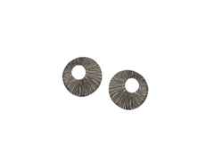 Heiring Traumfänger Ohrstecker Klein Silber schwarz rhodiniert – Ohrschmuck Ohrstecker aus 925 Silber und und rhodiniert.