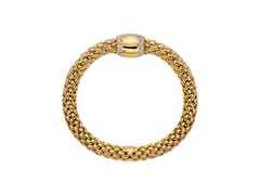 Fope Love Nest Flex'It Armband Gelbgold 1 Schmuckelement Brillanten 1,07ct M flexibel – Armschmuck Armband aus 750 Gelbgold. – Ansicht 2