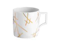 Meissen MUG Collection Big Mug Henkelbecher "Swords" weiß – Porzellanwaren Tafelporzellan in weiß und aus Porzellan und vergoldet.