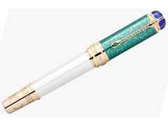 Montblanc 2022 Patron of Art: Limitierte Edition Homage to Victoria Füllfederhalter 4810 – Schreibgeräte Füllfederhalter in grün und vergoldet. – Ansicht 2