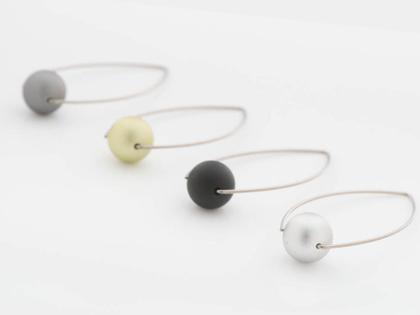 Step by Step Ohrhänger Edelstahl Aluminium goldfarben – Ohrschmuck Ohrhänger aus Aluminium, Edelstahl und und .