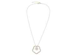 Meissen 1739 Royal Blossom Frame Collier Gelbgold 45cm mit Brillanten 0,500ct – Halsschmuck Collier aus 750 Gelbgold, Porzellan und und . – Ansicht 2