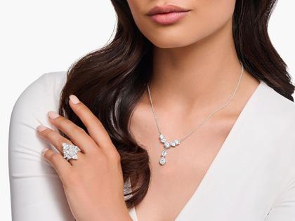 Thomas Sabo Heritage Glam Y-Collier Silber 45cm mit weißen Zirkonia – Halsschmuck Collier in silber und aus 925 Silber. – Ansicht 2