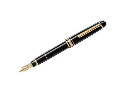 Montblanc Mozart  Füllfederhalter Meisterstück Edelharz vergoldet – Schreibgeräte Füllfederhalter aus 585 Gelbgold und und vergoldet.