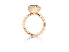 Capolavoro Twinkle Balloon  Damenring klein Roségold Prasiolith hellgrün – Ringe Ring mit Besatz aus 750 Rotgold. – Ansicht 2