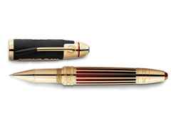 Montblanc Limited Edition Great Characters Jimi Hendrix 1942 Rollerball – Schreibgeräte Rollerball aus Metall und und vergoldet.