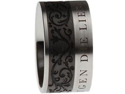Apero Carbon Ring 12 mm – Ringe Ring aus Edelstahl, Carbon und und .