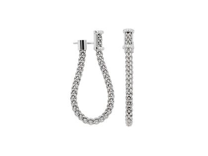 Fope Essentials Ohrhänger Weißgold klein mit Brillanten – Ohrschmuck Ohrhänger aus 750 Weißgold.