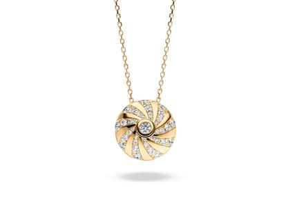 Schaffrath 360° - Three Sixty Kette mit Anhänger Gelbgold mit Brillanten 0,800ct – Anhänger Anhänger mit Besatz aus 750 Gelbgold.