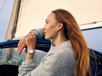Longines HydroConquest Sylt Edition 2026 Automatik Edelstahl 39mm weißes Zifferblatt Metallband – Herrenuhren Uhr mit Datum aus Edelstahl und Keramik. Das Gehäuse ist rund und silber. Das Edelstahlarmband ist silber. Das Zifferblatt ist ein Index in weiß. – Ansicht 21