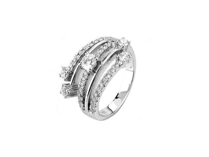 Giloy-Bellaluce Bella Luce Ring Weißgold mit Brillanten 0,750ct – Ringe Ring aus 585 Weißgold.