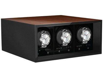 Beco Technic Uhrenbeweger für 3 Uhren BLDC Safe Walnuss – Uhrenbeweger Uhrenbeweger für mehrere Uhren in braun und aus Holz.