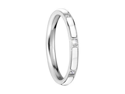Ringe Ring mit Besatz aus Edelstahl, Keramik und und .