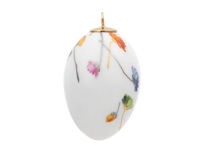 Meissen Osterei "Precious Flowers" aus Meissener Porzellan® – Porzellanwaren Porzellandekoration in weiß und aus Porzellan.