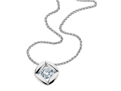 Giloy-Bellaluce Bella Luce Zarah Collier 0,25ct – Halsschmuck Collier aus 585 Weißgold.