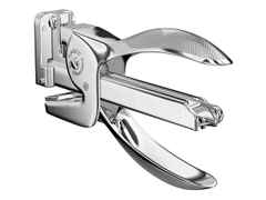 El Casco Heftzange aus Messing verchromt – Büroaccessoires Tischhefter in silber und aus Messing. – Ansicht 2