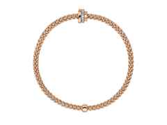 Fope Prima  Armband mit Brillanten Roségold – Armschmuck Armband aus 750 Rotgold, 750 Weißgold und und . – Ansicht 2