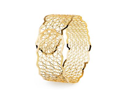 Niessing Topia Vision   Endless Armspange Classic Yellow 56mm – Armschmuck Armspange aus 750 Gelbgold.