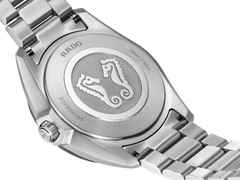 Rado HyperChrome Quarz Edelstahl 41,5mm blaues Zifferblatt Metallband – Herrenuhren Uhr mit Datum aus Edelstahl und Keramik. Das Gehäuse ist rund und silber. Das Edelstahlarmband ist silber. Das Zifferblatt ist ein Index in blau. – Ansicht 4