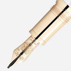 Montblanc 2022 Patron of Art: Limitierte Edition Homage to Victoria Füllfederhalter 4810 – Schreibgeräte Füllfederhalter in grün und vergoldet. – Ansicht 3