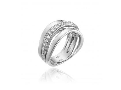 Chimento Stretch Nuvola Damenring Weißgold poliert – Ringe Ring in weiß und aus 750 Weißgold.