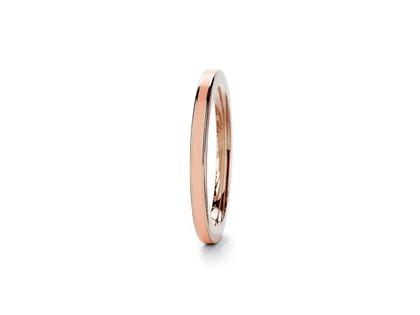 Niessing Setario Line Ring Rosewood mit rosa Emaille – Ringe Ring aus 750 Weißgold.