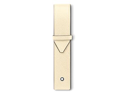Montblanc Sartorial Stiftetui Leder Elfenbein für 1 Schreibgerät – Lederwaren Leder Stiftetui in beige und aus Leder.