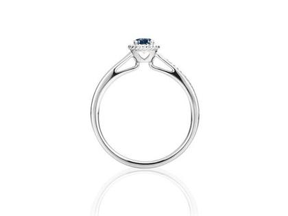 Capolavoro Amore Mio Ring Weißgold mit Saphir blau – Ringe Ring mit Besatz aus 750 Weißgold. – Ansicht 2