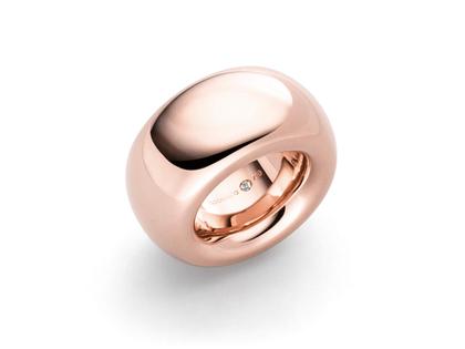 IsabelleFa Cercle Ring Rougeroyal 15mm – Ringe Ring mit Besatz aus 750 Rotgold.