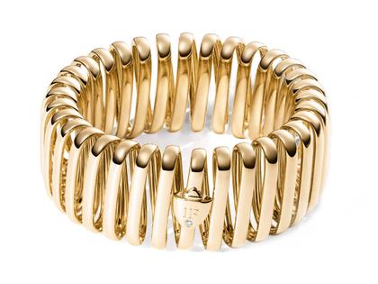 IsabelleFa L'Élastique Armband Roségold 21mm – Armschmuck Armband aus 750 Gelbgold.