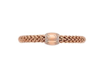 Fope Love Nest Flex'It Armband Roségold 1 Schmuckelement Brillanten 1,07ct M flexibel – Armschmuck Armband aus 750 Rotgold. – Ansicht 3