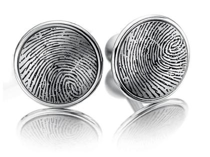 Meister Fingerprint Manschettenknöpfe Men´s Collection – Herrenschmuck Manschettenknöpfe aus Titan.