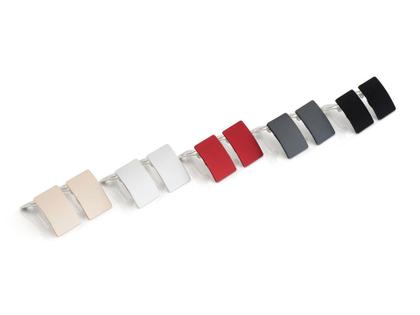 Step by Step Ohrclip Aluminium rot – Ohrschmuck Ohrclip aus Aluminium, Edelstahl und und .