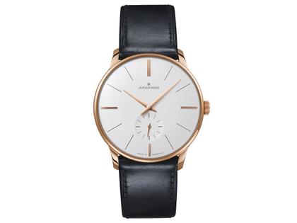 Junghans Meister Handaufzug Herrenuhr Edelstahl PVD ros