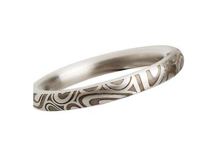 Apero Ring Edelstahl 3mm mit Muster – Ringe Ring aus Edelstahl.