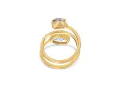 Nanis Ipanema Ring Gelbgold Rutilquarz dunkel – Ringe Ring mit Besatz aus 750 Gelbgold. – Ansicht 2