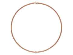Fope Prima Collier  Roségold – Halsschmuck Collier aus 750 Rotgold, 750 Weißgold und und .