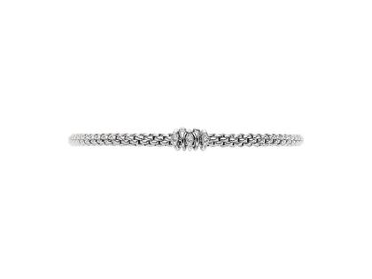Fope Prima Armband mit  5 Brillanten Weißgold – Armschmuck Armband aus 750 Weißgold. – Ansicht 3