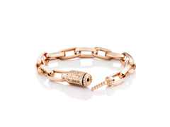 Capolavoro Love Lock 01 Armband Roségold 17cm mit Brillanten 0,323ct – Armschmuck Armband aus 750 Rotgold. – Ansicht 2