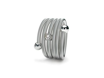 Niessing Colette C Embrace Ring mit Fassung 5-fach Platinum – Ringe Ring mit Besatz aus 950 Platin.