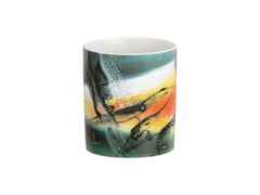 Meissen MUG Henkelbecher Juwelier Roller Art Edition "Gregor-T. Kozik, Der Traum des Aton" – Porzellanwaren Tafelporzellan in weiß und aus Porzellan und vergoldet. – Ansicht 2