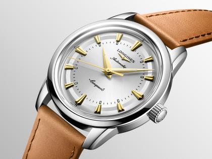 Longines Conquest Heritage Automatik Edelstahl 38mm silbernes 