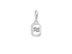 Thomas Sabo Charm-Anhänger Sternzeichen Wassermann Silber – Anhänger Anhänger mit Besatz aus 925 Silber.