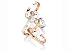 IsabelleFa Flix.Flex Armreif oval Roségold 9mm – Armschmuck Armspange aus 750 Rotgold. – Ansicht 2