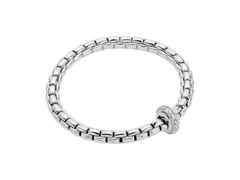 Fope Eka Flex'It   Armband  mittel Weißgold 1 Ronde mit Brillanten 1,22ct M flexibel – Armschmuck Armband aus 750 Weißgold.