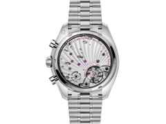 Omega Speedmaster Chronoscope Handaufzug Edelstahl 43mm blaues Zifferblatt Metallband – Herrenuhren Chronograph aus Aluminium und Edelstahl. Das Gehäuse ist rund und silber. Das Edelstahlarmband ist silber. Das Zifferblatt ist arabisch Index und blau. – Ansicht 2
