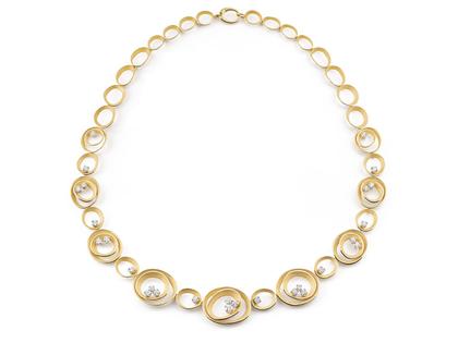 Halsschmuck Collier in gelbgold und aus 750 Gelbgold.