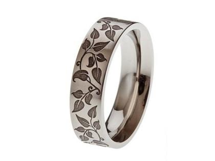 Apero Edelstahlring mit Gravur 6 mm – Ringe Ring aus Edelstahl.
